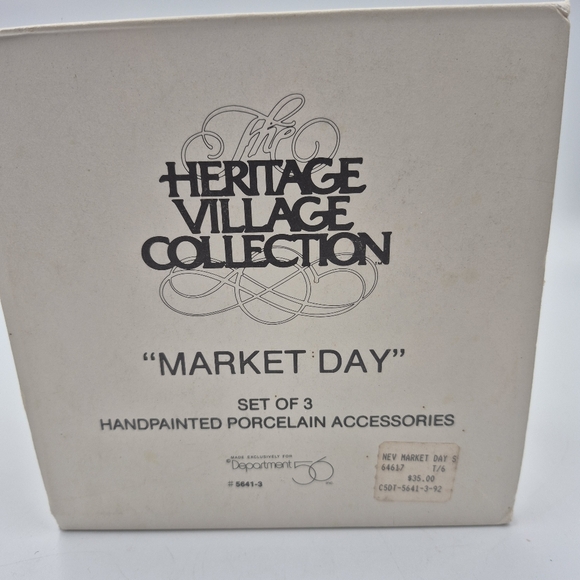 Department 56 Set Of 3 Market Day - Picture 2 of 6
